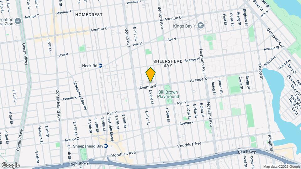2201 Avenue X Mapa y Detalles de la Ubicación