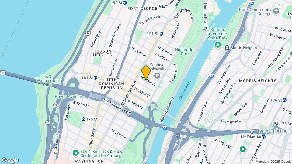 552 W 184th St Map and Location Details