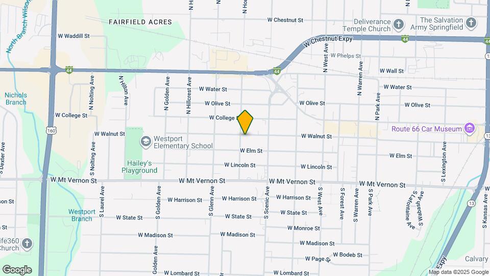 2750 W Walnut St Map and Location Details