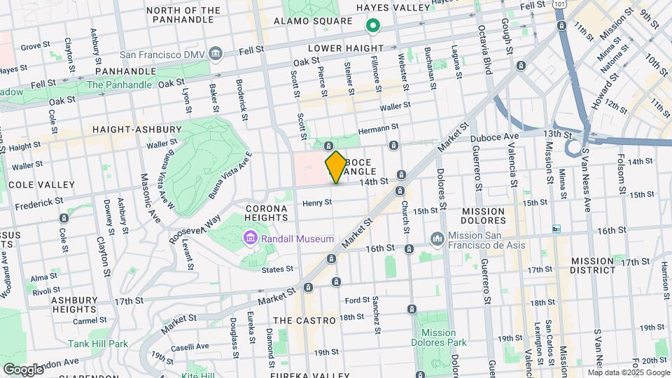 101-111 Noe St Mapa y Detalles de la Ubicación