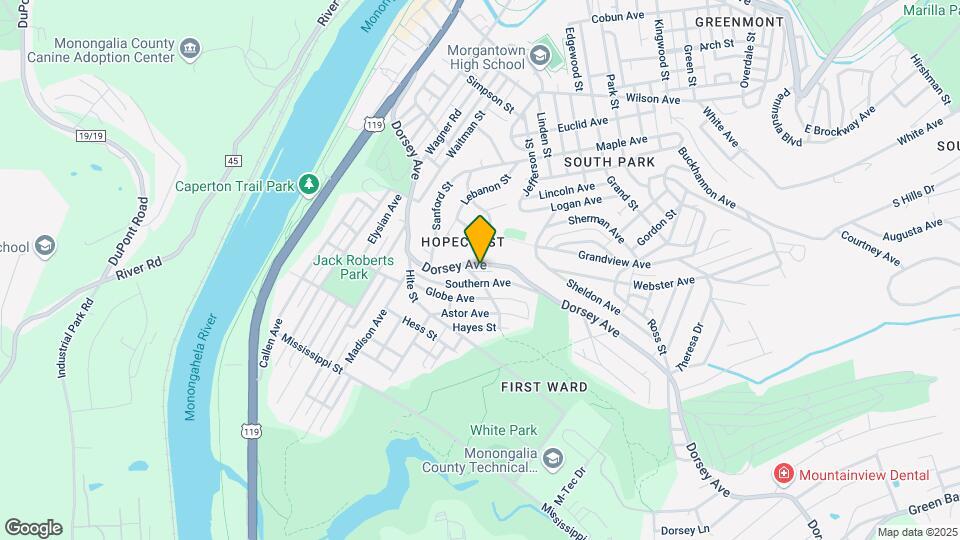 614 Dorsey Ave Mapa y Detalles de la Ubicación