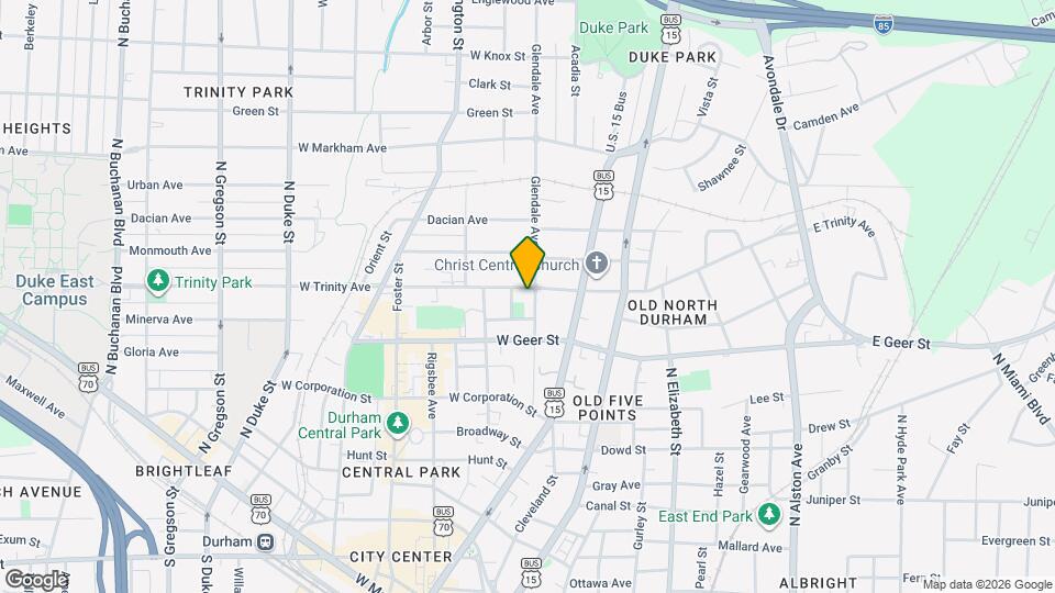 203 W Trinity Ave Map and Location Details