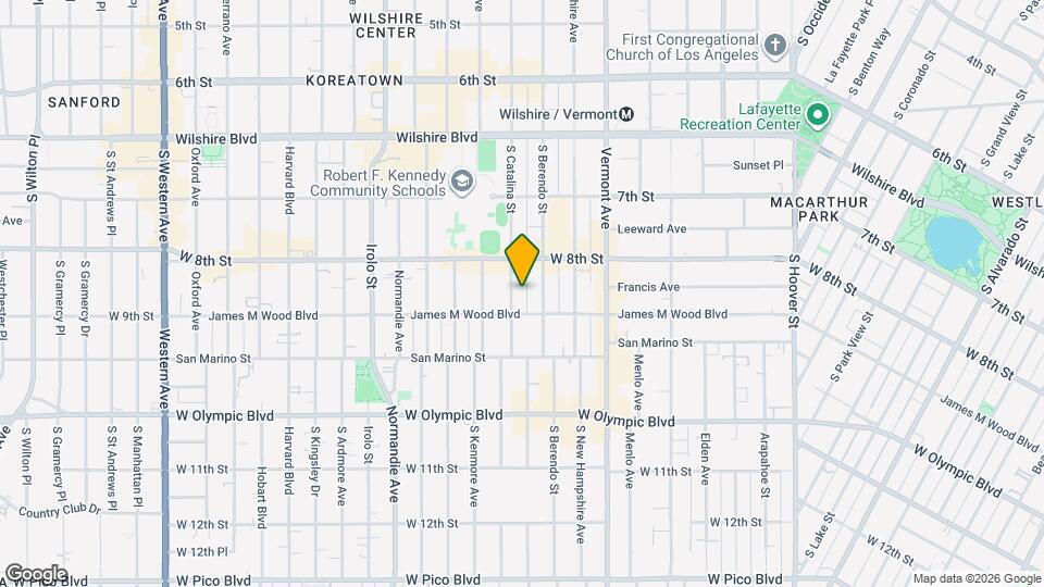 836 S Catalina St Map and Location Details