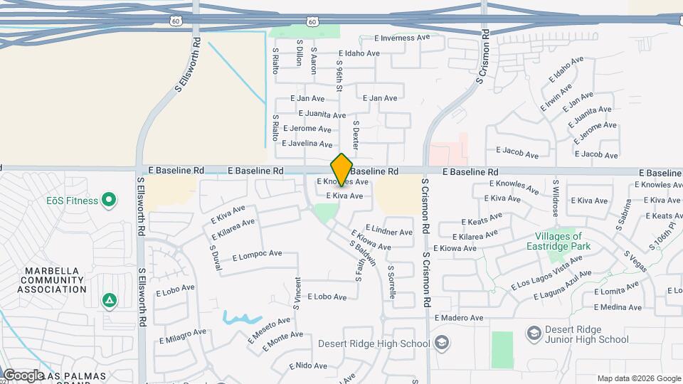 9750 E Kiva Ave Map and Location Details