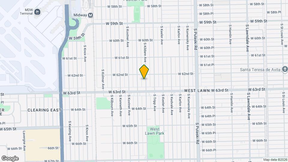 6216 S Kildare Ave Map and Location Details