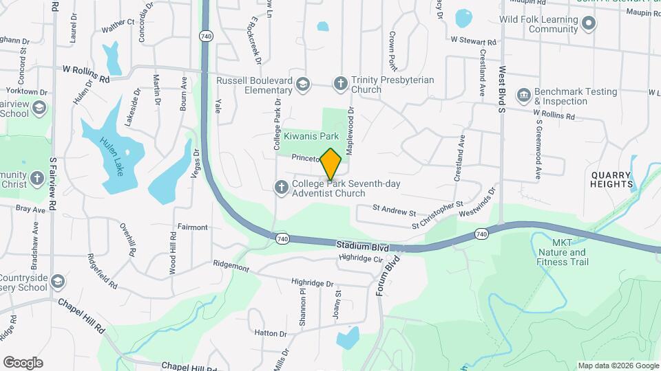 1613-1615-1615 Radcliffe Dr Map and Location Details