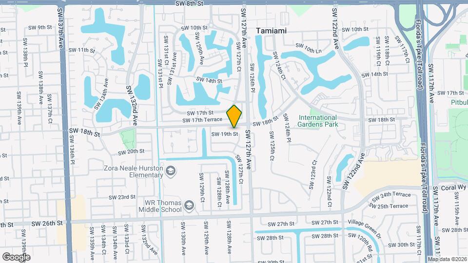 12765 SW 19th St Map and Location Details