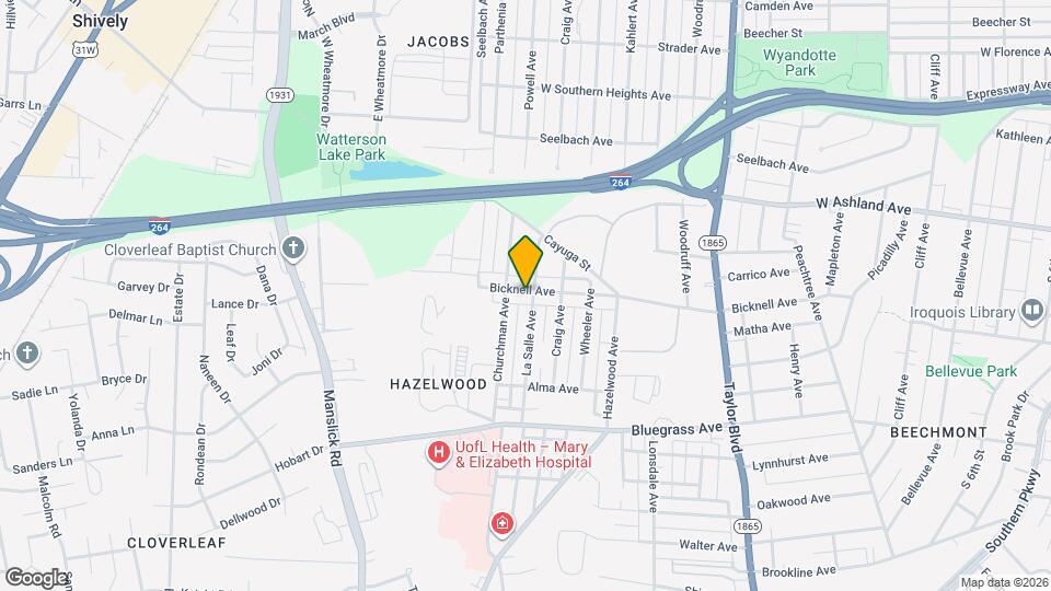 1702 Bicknell Ave Map and Location Details