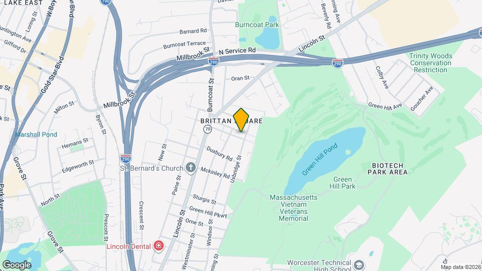 34 Shattuck St, Unit 2 Map and Location Details