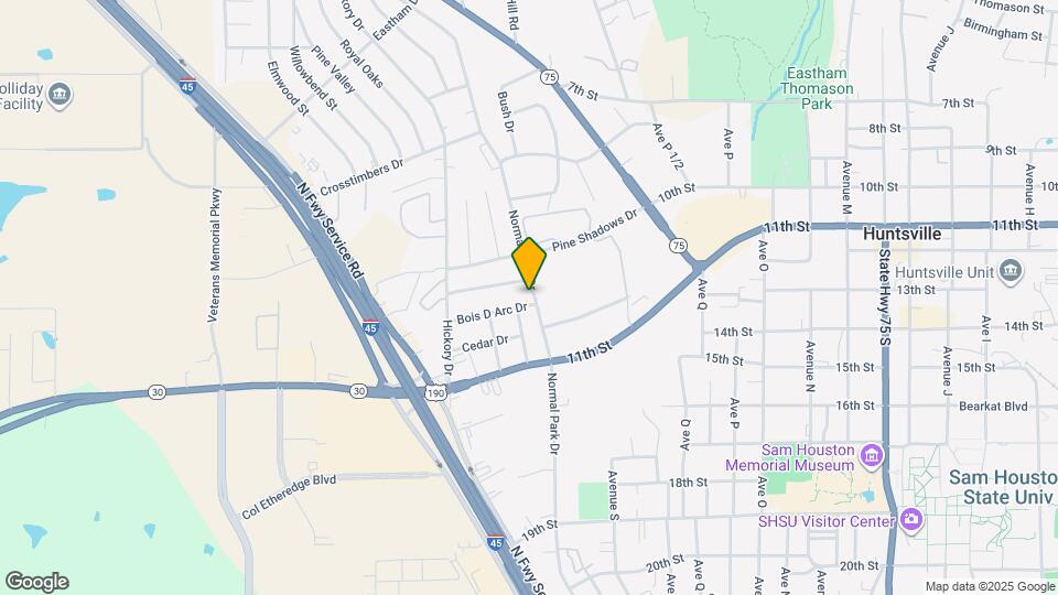 2604 Bois D Arc Dr Map and Location Details