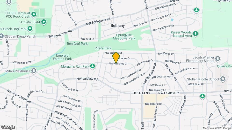 15870 NW Hackney Dr Map and Location Details