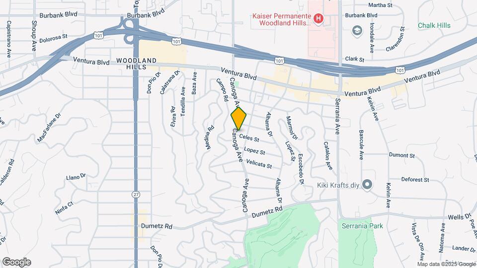 5174 Canoga Ave Map and Location Details