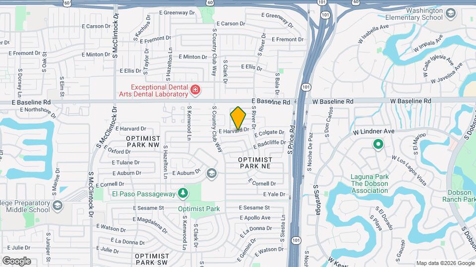 2033 E Harvard Dr Map and Location Details