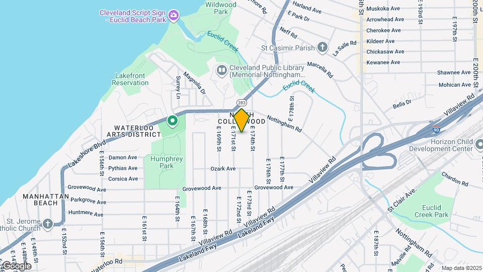 1051 E 171st St Map and Location Details