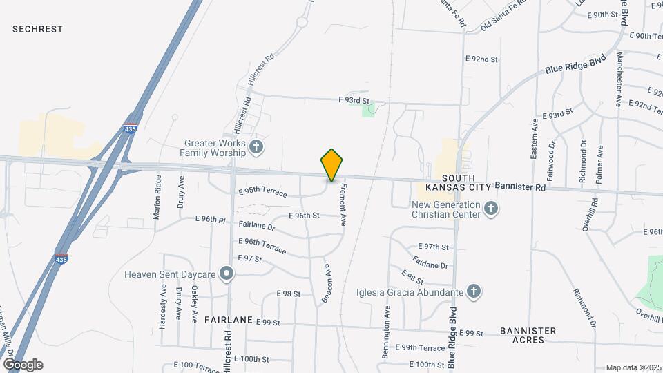 6217 E 95th Terrace Mapa y Detalles de la Ubicación