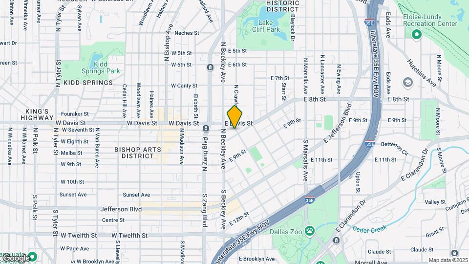 125 E 8th St Map and Location Details