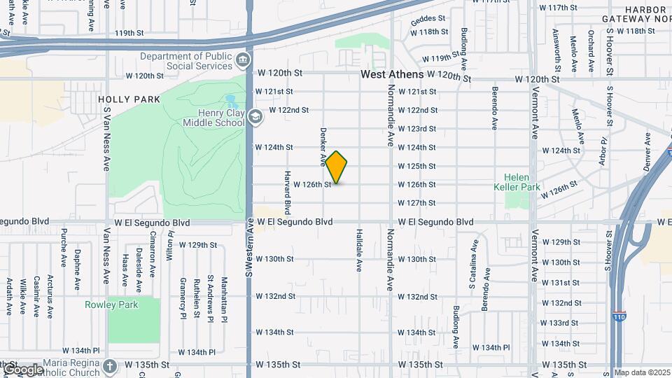 1540 W 126th St Mapa y Detalles de la Ubicación