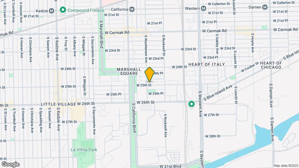 2459 S Washtenaw Ave Mapa y Detalles de la Ubicación