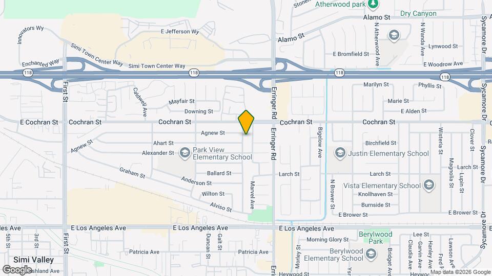 2296 Cordero Ave Map and Location Details
