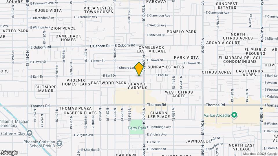 3056 N 32nd St Mapa y Detalles de la Ubicación