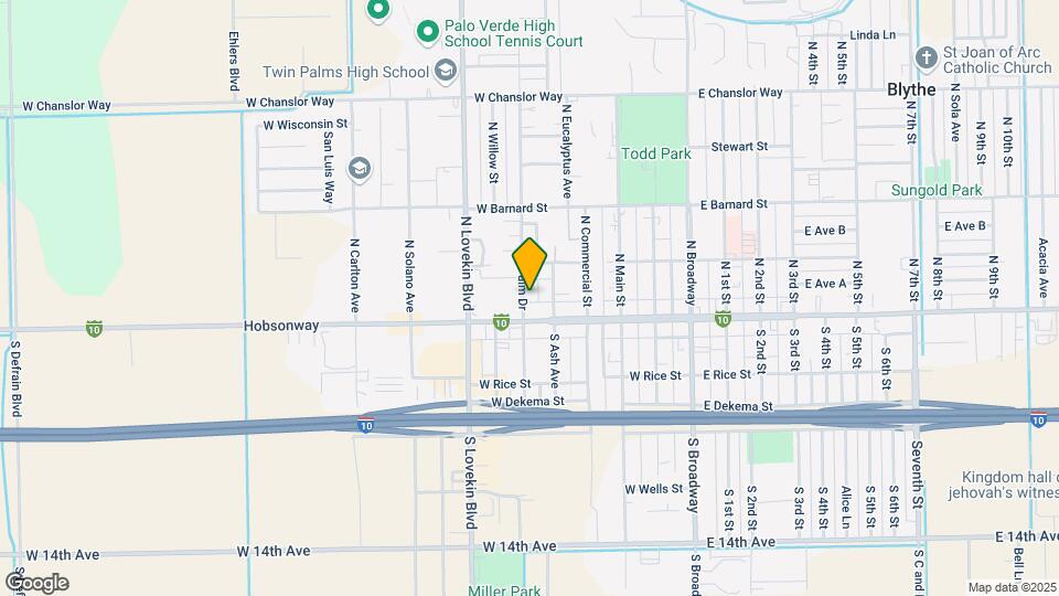 136 N Palm Dr Map and Location Details