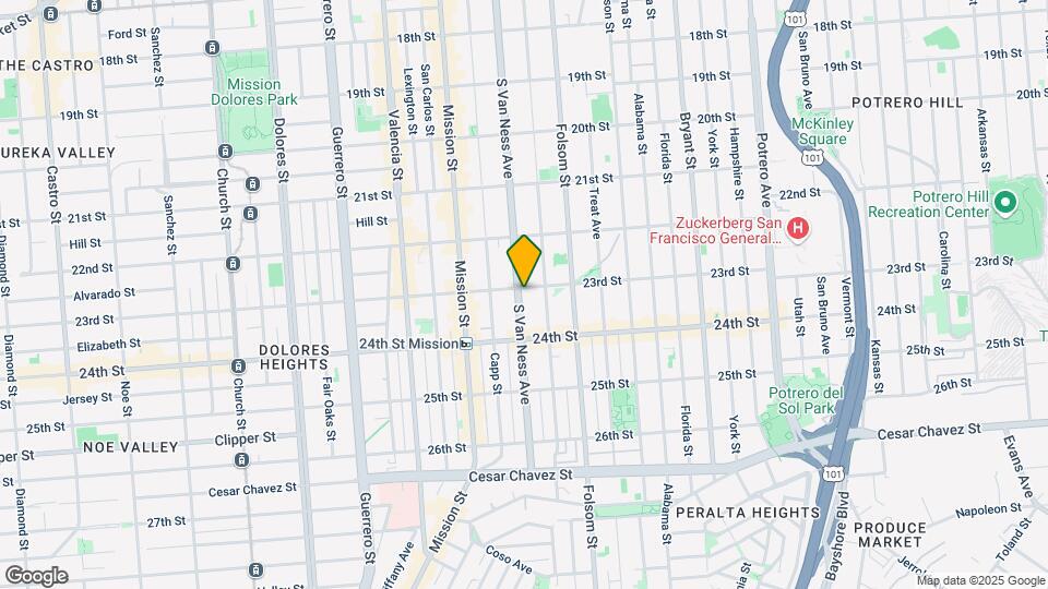 1207 S Van Ness Ave Mapa y Detalles de la Ubicación