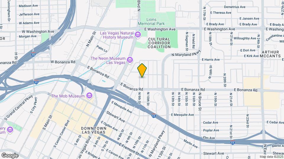 628 N 9th St Map and Location Details