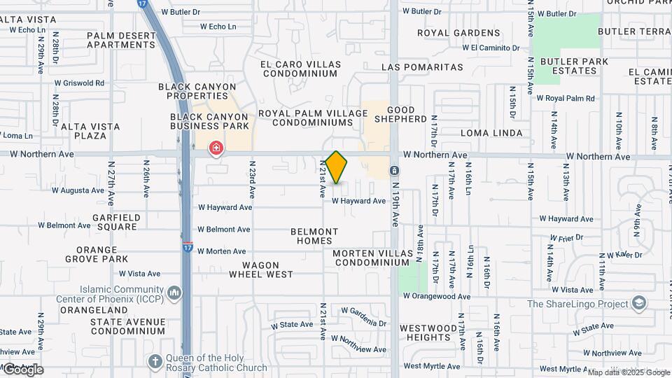 7847 N 20th Glen Map and Location Details