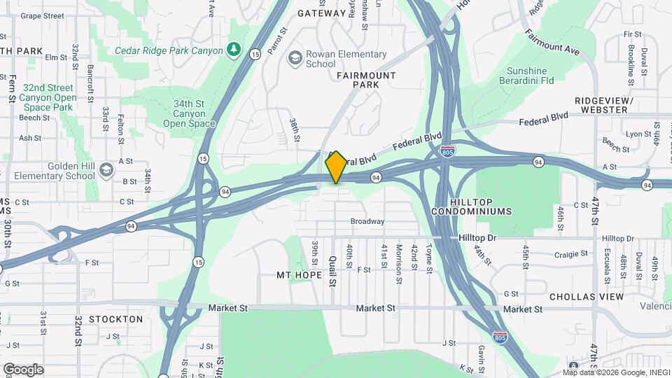 1120 Quail St Map and Location Details