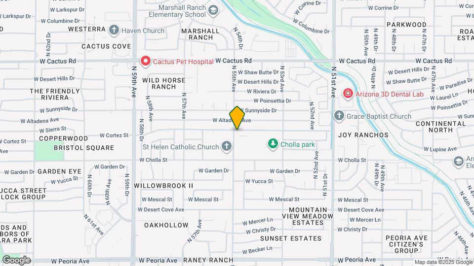 5449 W Sierra St Map and Location Details