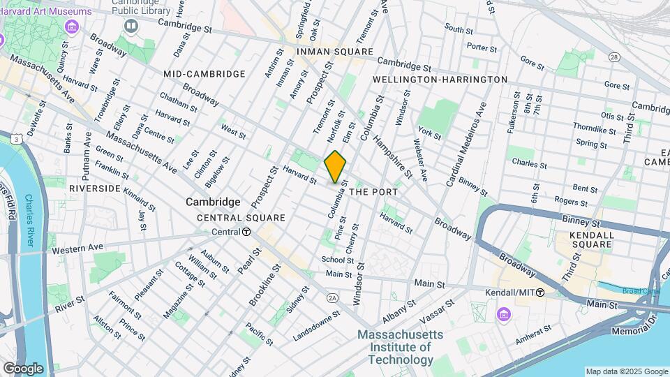203 Harvard St, Unit 2 Map and Location Details