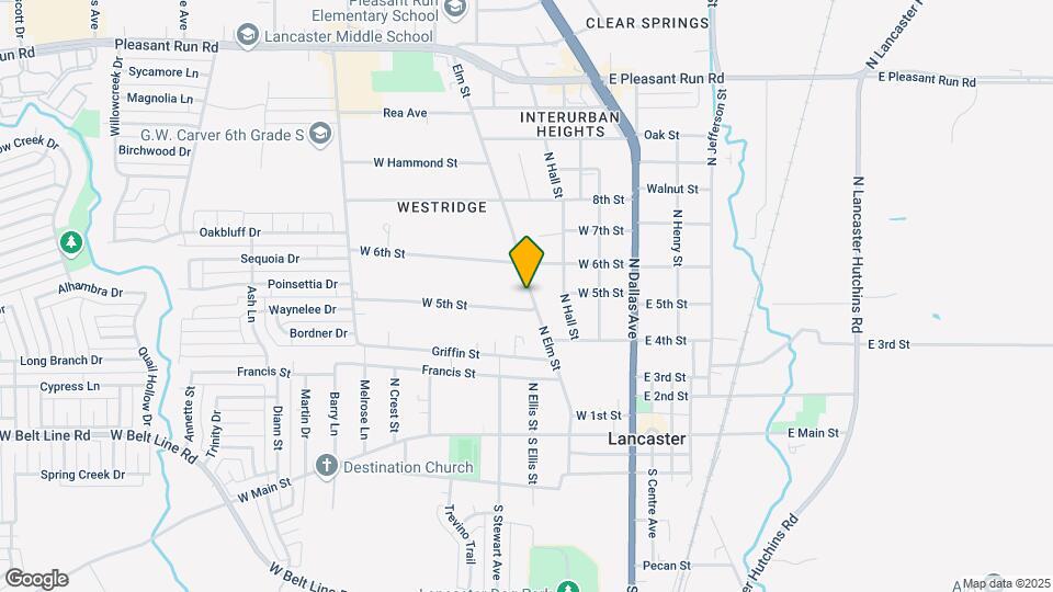 611 N Elm St Map and Location Details