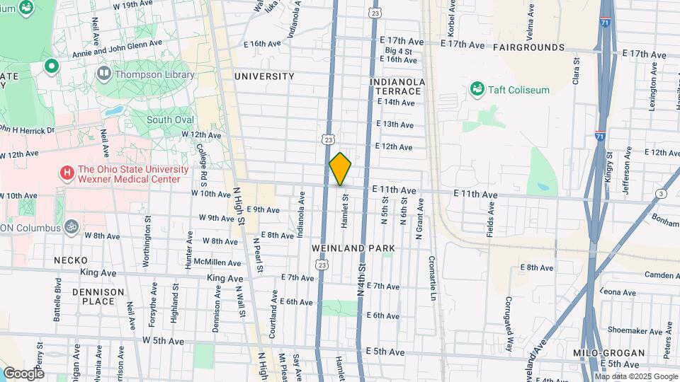 229 E 11th Ave Map and Location Details