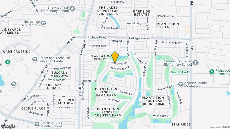 11117 Knoxville Ln Mapa y Detalles de la Ubicación