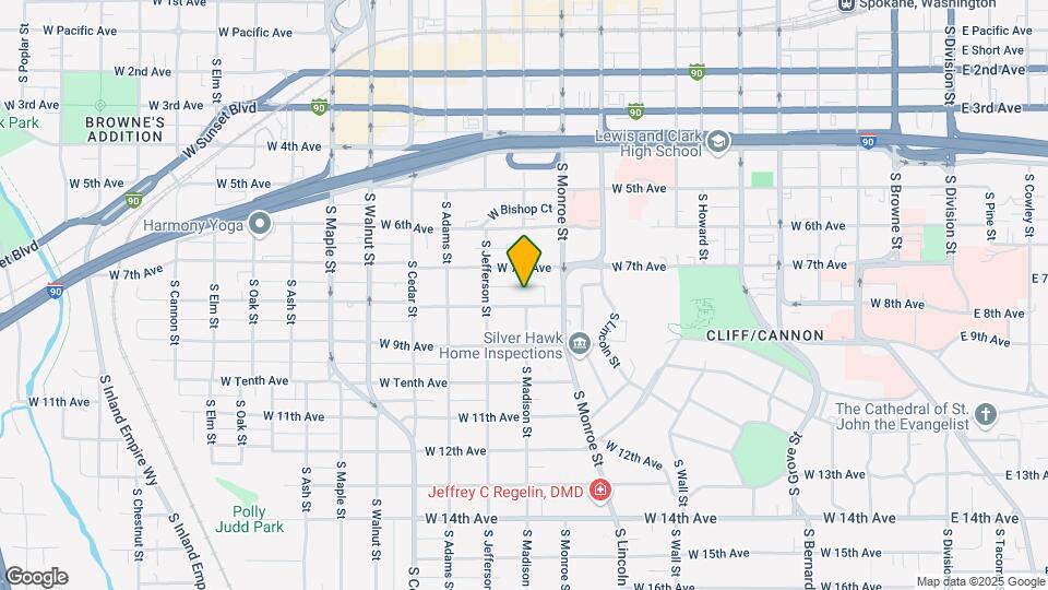 1034 W 8th Ave Map and Location Details