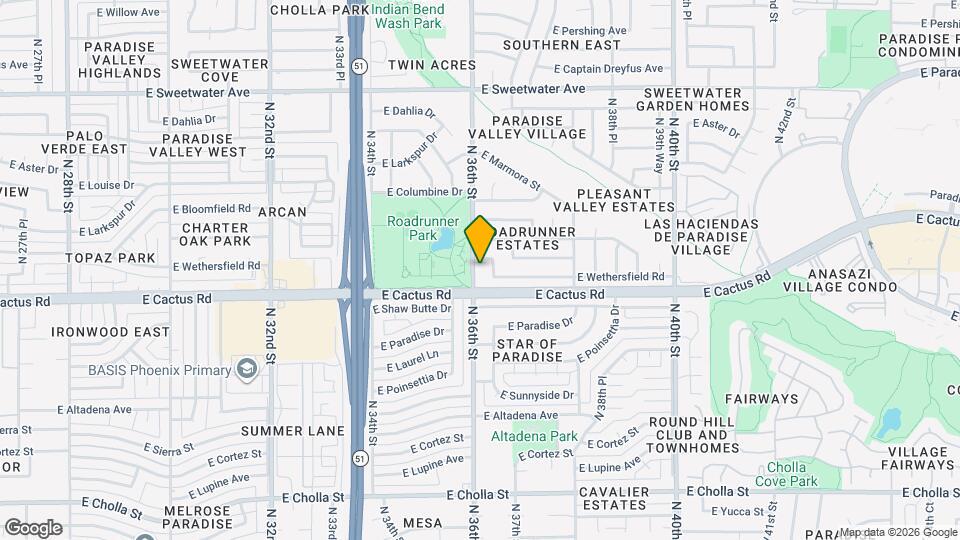 12215 N 36th St Mapa y Detalles de la Ubicación