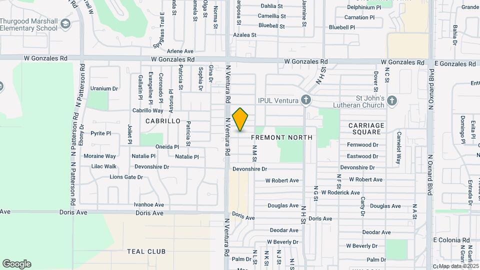 1401 Fremont Way Map and Location Details