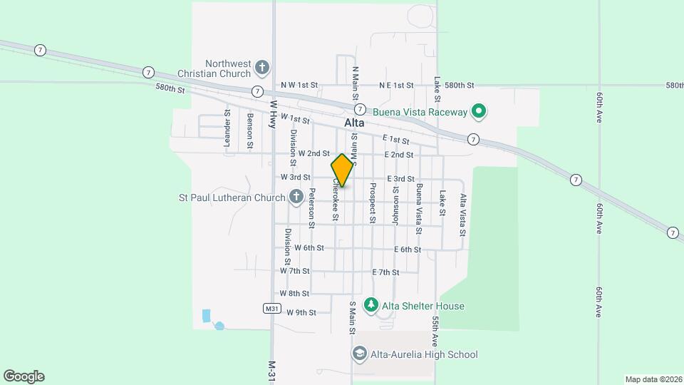 313 Cherokee St Mapa y Detalles de la Ubicación