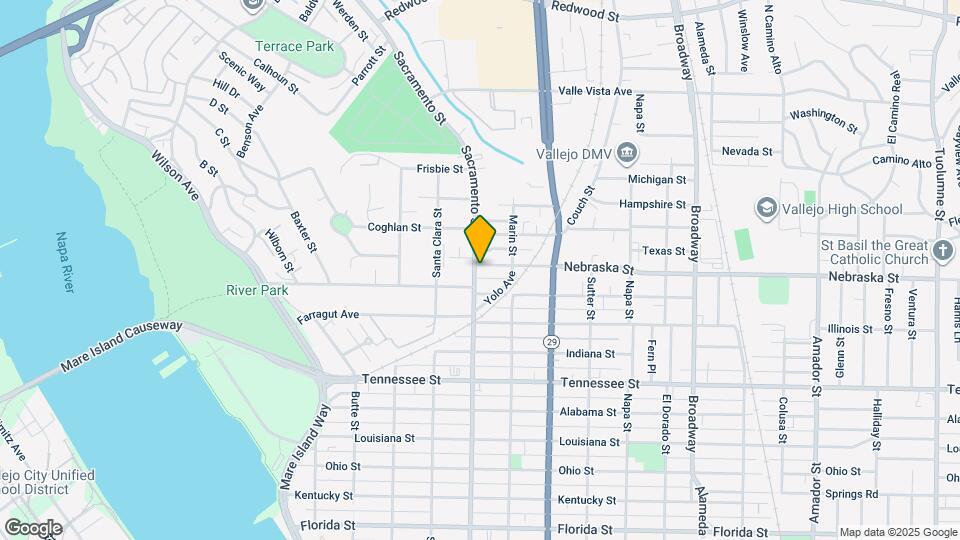 1722 Sacramento St Map and Location Details