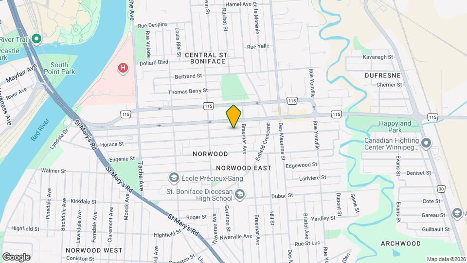 281 Horace St Map and Location Details