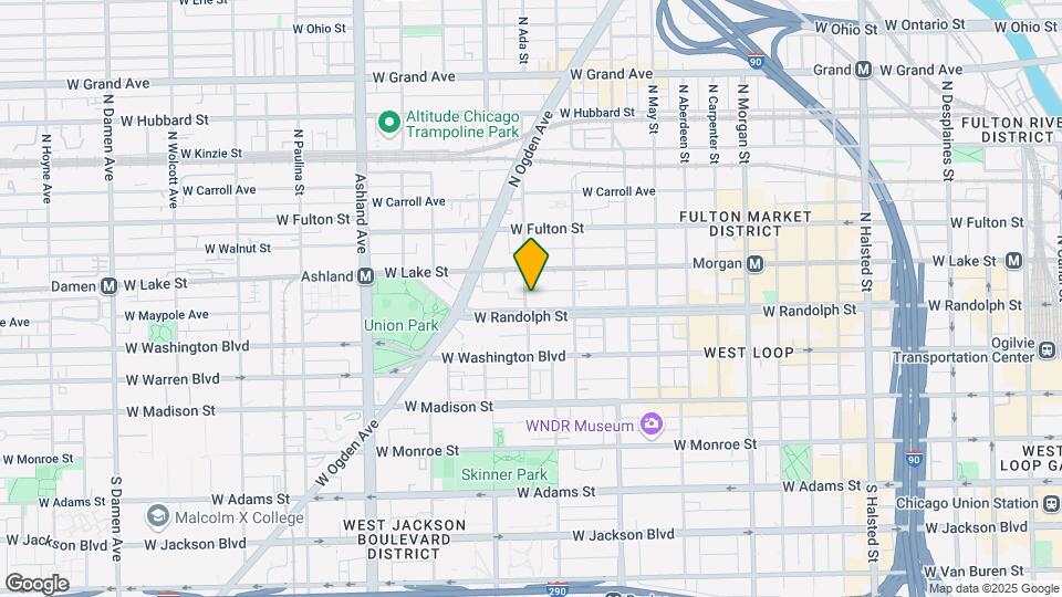 1342 W Randolph St Mapa y Detalles de la Ubicación