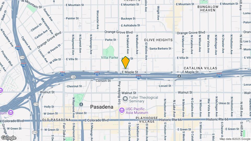 389 N Oakland Ave Map and Location Details