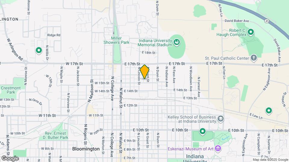 315 E 15th St Map and Location Details