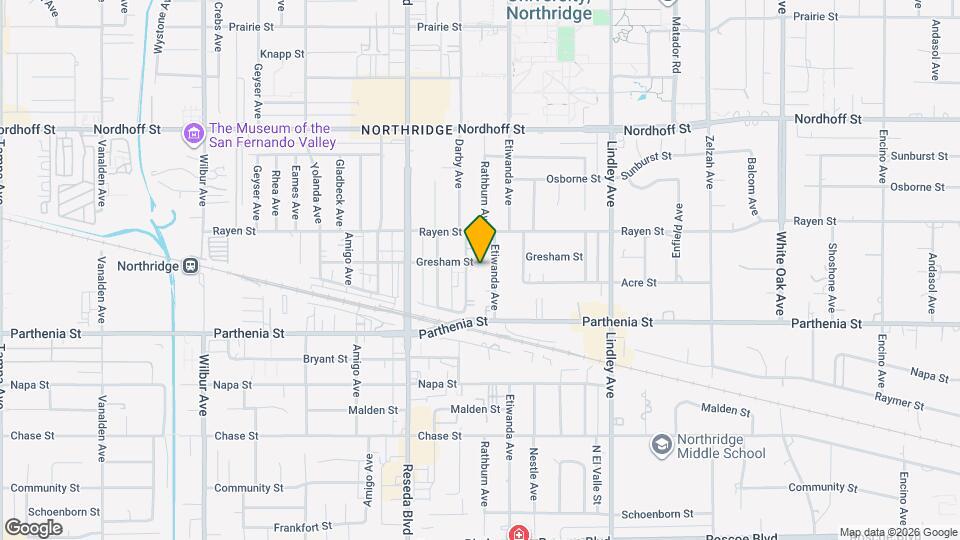 18318 Gresham St Map and Location Details