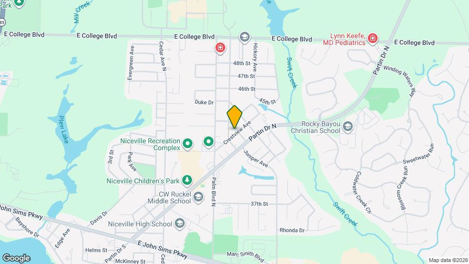 623 Crestview Ave Map and Location Details