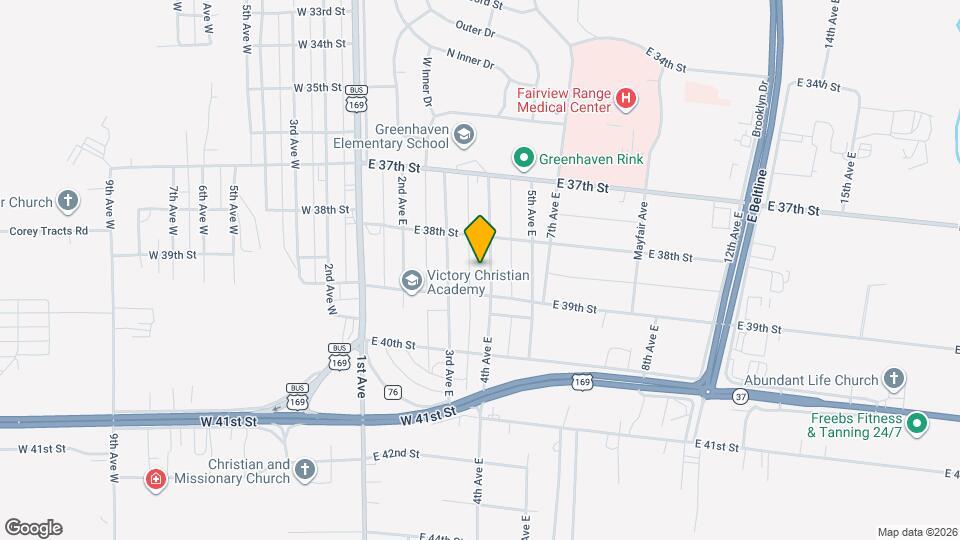 3825 4th Ave E Map and Location Details