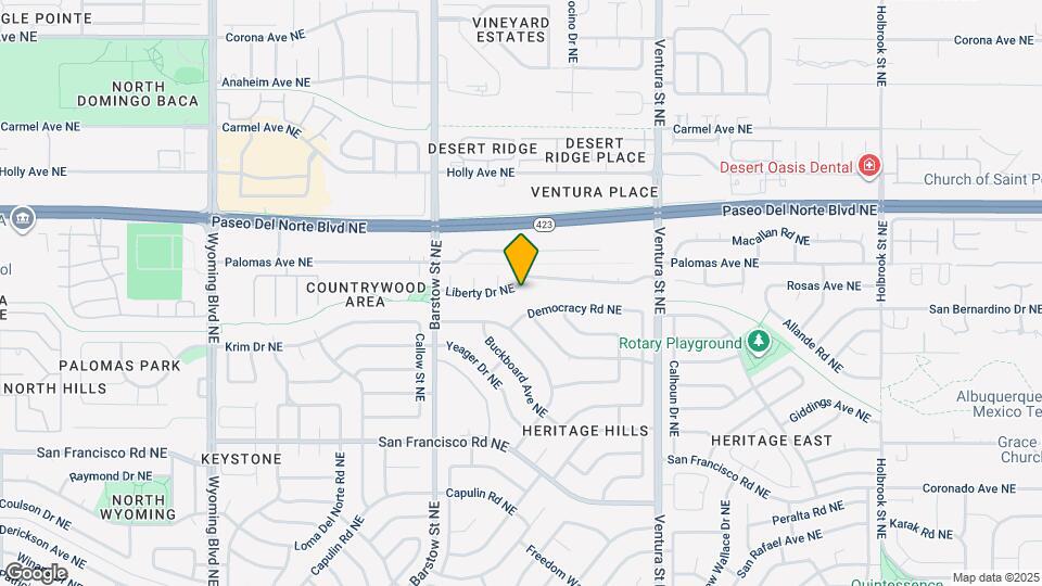 8612 Liberty Dr NE Map and Location Details