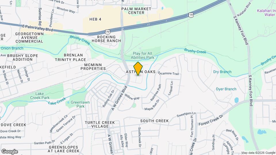 309 Creek Ridge Ln Map and Location Details