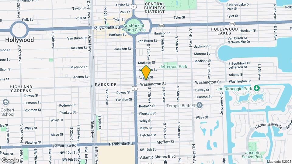 1711 Washington St Mapa y Detalles de la Ubicación