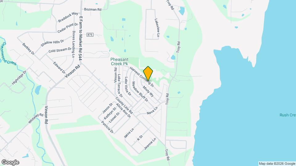 1708 Harvest Crossing Dr Map and Location Details